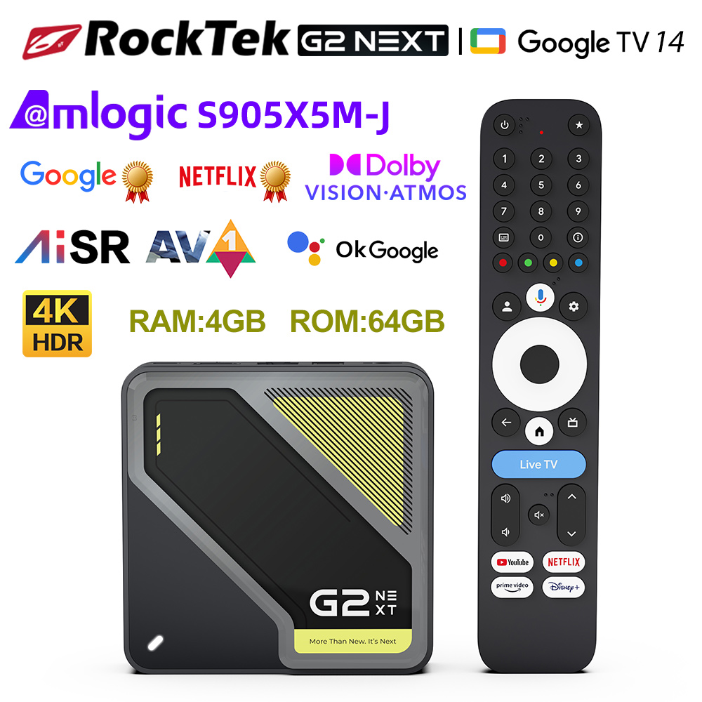 Ddr4 32Gb - RockTek G2 NEXT S905X5M-J Google TV