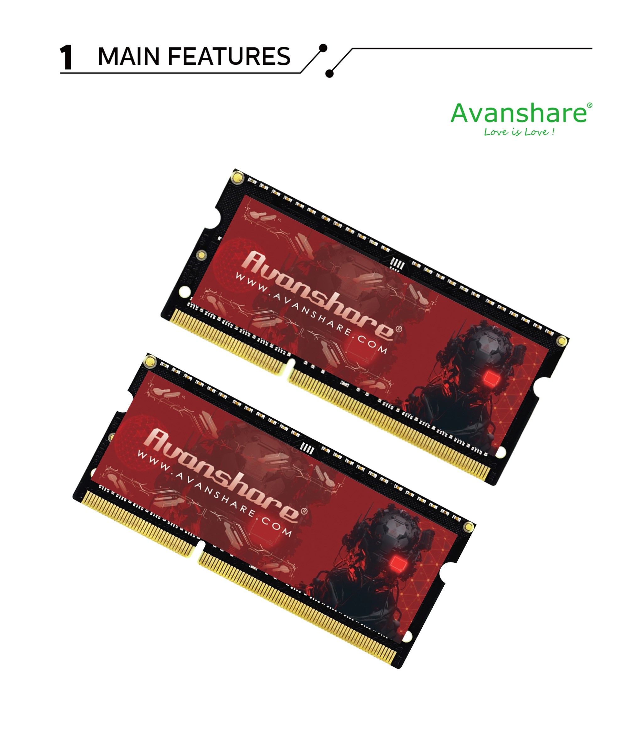Avanshare Ram Memory DDR5 DDR4 - Ddr4 2400Mhz ulasan dan harga
