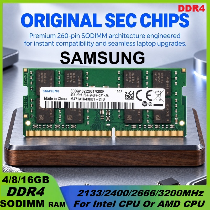 SAMSUNG DDR4 RAM 16GB 32GB 4GB - Ddr4 2400Mhz ulasan dan harga